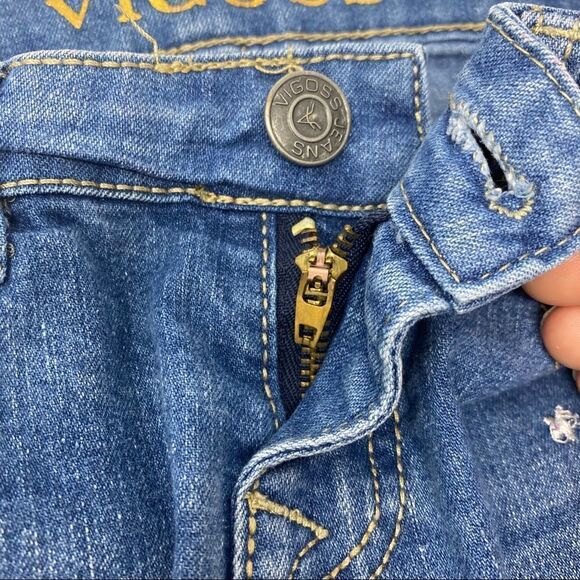 Vigoss Distressed Star Patch Shorts‎ - Picture 7 of 9